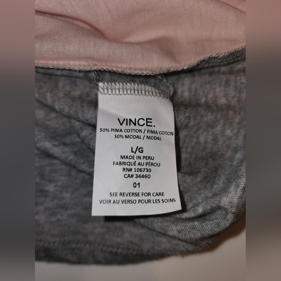 NWOT Vince Pima cotton color-block top - Picture 4 of 4